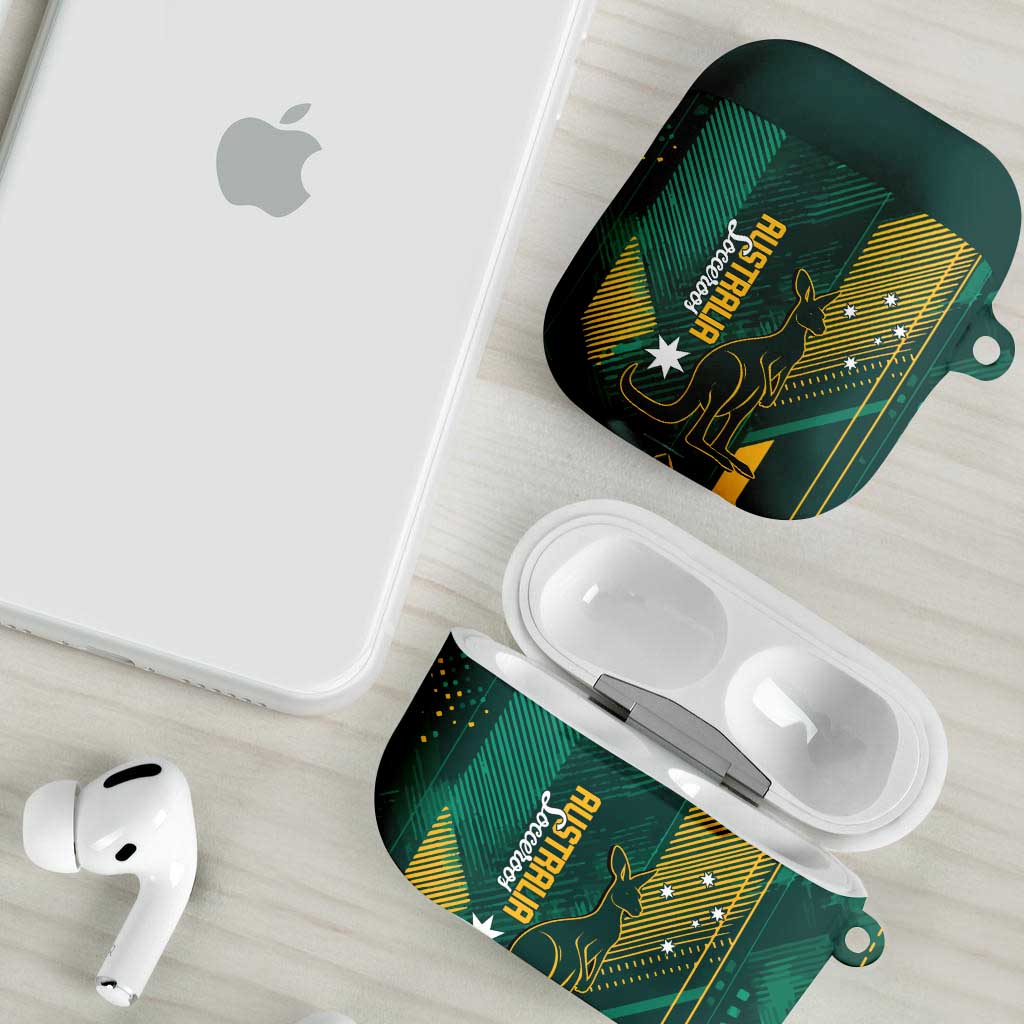 Australia Socceroos 2026 Custom AirPods Case Go Aussie Kangaroo National Color