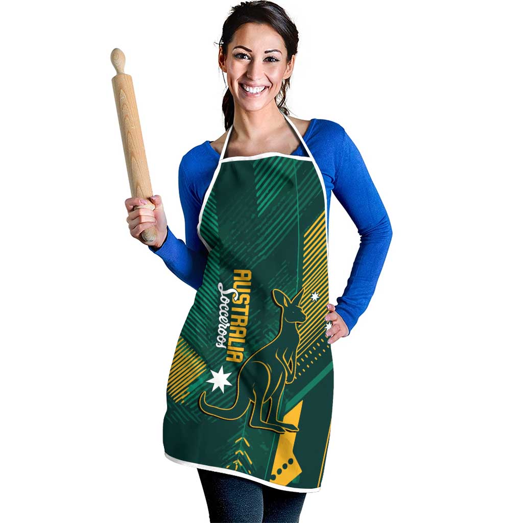 Australia Socceroos 2026 Custom Apron Go Aussie Kangaroo National Color