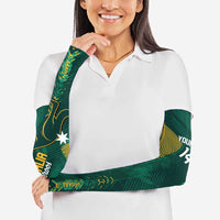 Australia Socceroos 2026 Custom Arm Sleeves Go Aussie Kangaroo National Color