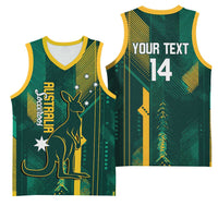 Australia Socceroos 2026 Custom Basketball Jersey Go Aussie Kangaroo National Color