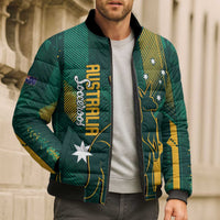 Australia Socceroos 2026 Custom Bomber Puffer Jacket Go Aussie Kangaroo National Color