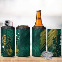 Australia Socceroos 2026 Custom 4 in 1 Can Cooler Tumbler Go Aussie Kangaroo National Color