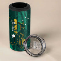 Australia Socceroos 2026 Custom 4 in 1 Can Cooler Tumbler Go Aussie Kangaroo National Color