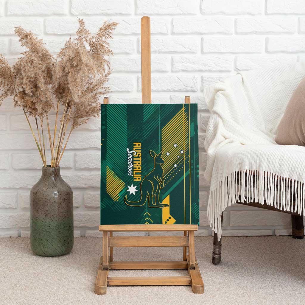 Australia Socceroos 2026 Custom Canvas Wall Art Go Aussie Kangaroo National Color