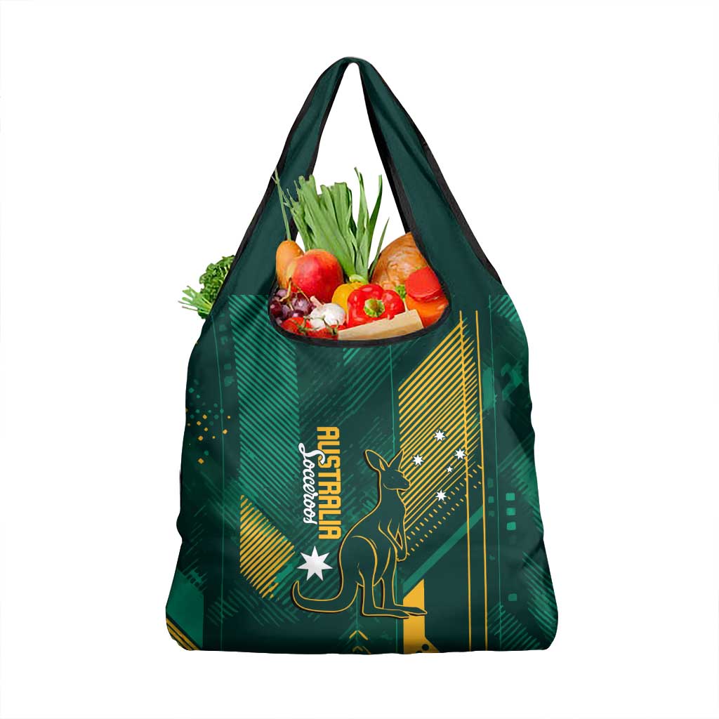 Australia Socceroos 2026 Custom Grocery Bag Go Aussie Kangaroo National Color