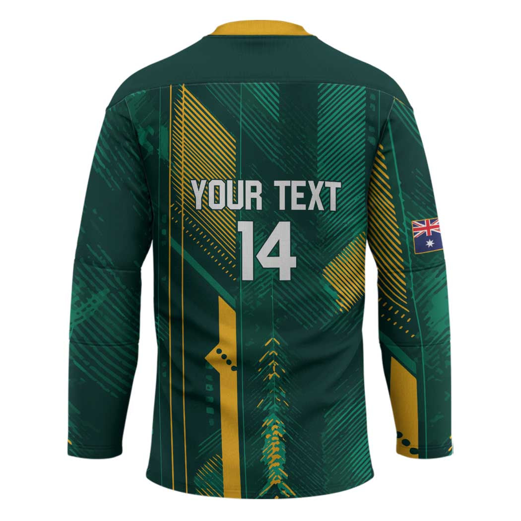 Australia Socceroos 2026 Custom Hockey Jersey Go Aussie Kangaroo National Color