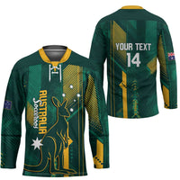 Australia Socceroos 2026 Custom Hockey Jersey Go Aussie Kangaroo National Color