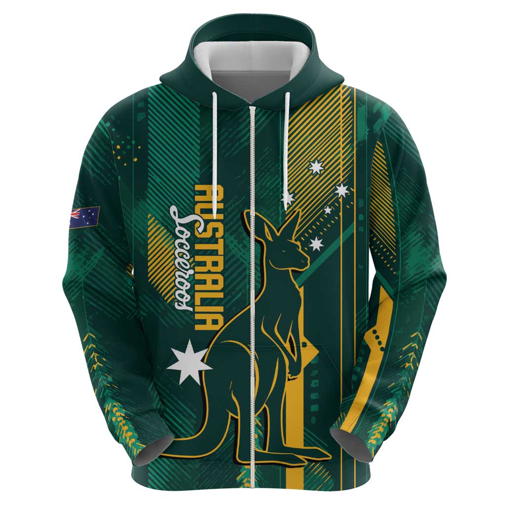 Australia Socceroos 2026 Custom Hoodie Go Aussie Kangaroo National Color