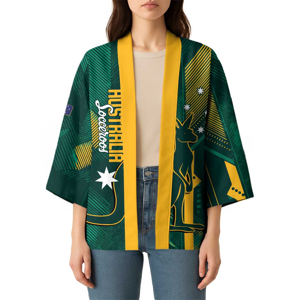 Australia Socceroos 2026 Custom Kimono Go Aussie Kangaroo National Color