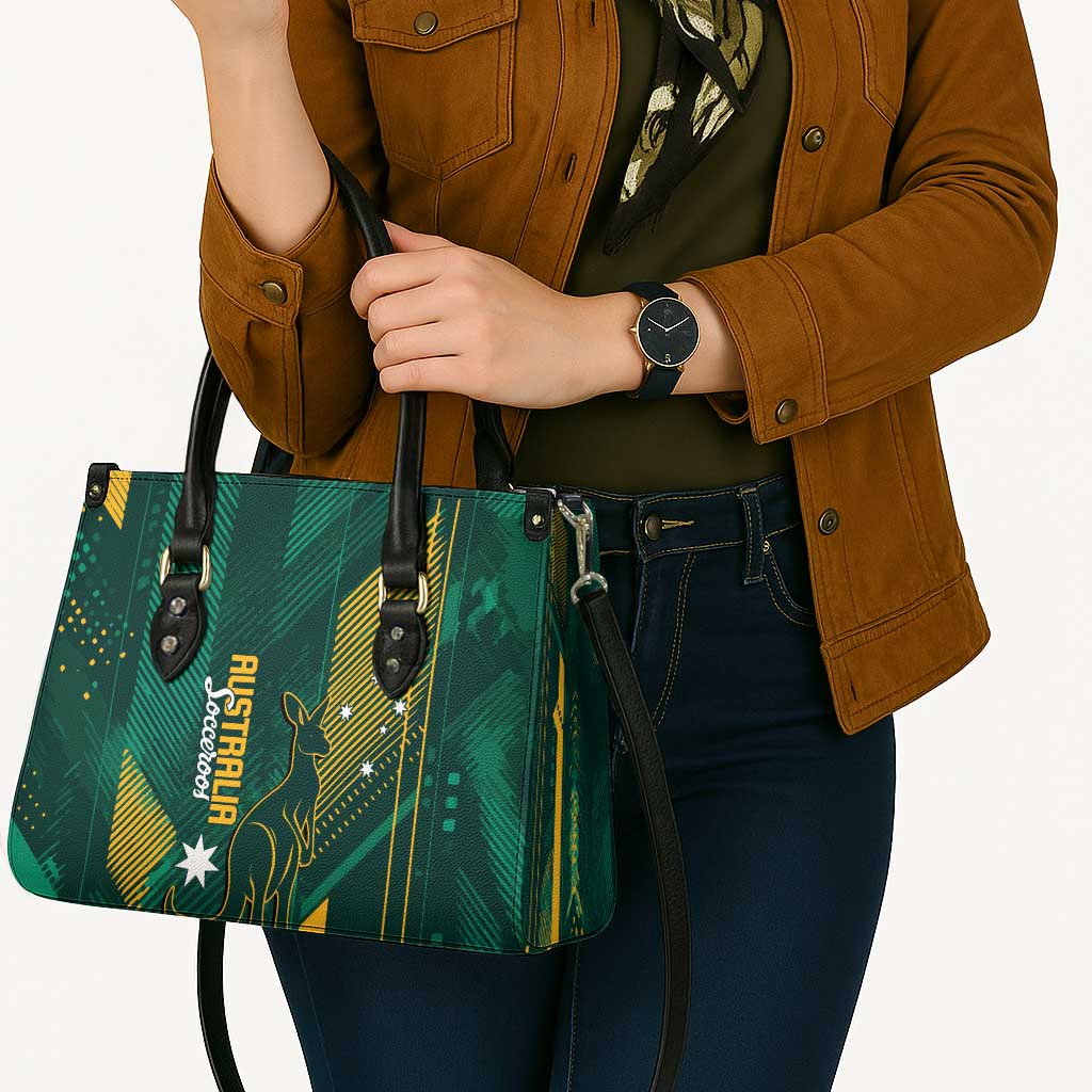 Australia Socceroos 2026 Custom Leather Bag Go Aussie Kangaroo National Color