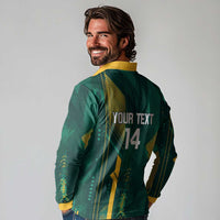 Australia Socceroos 2026 Custom Long Sleeve Polo Shirt Go Aussie Kangaroo National Color