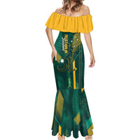 Australia Socceroos 2026 Custom Mermaid Dress Go Aussie Kangaroo National Color