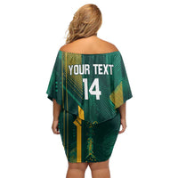 Australia Socceroos 2026 Custom Off Shoulder Short Dress Go Aussie Kangaroo National Color