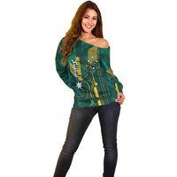 Australia Socceroos 2026 Custom Off Shoulder Sweater Go Aussie Kangaroo National Color
