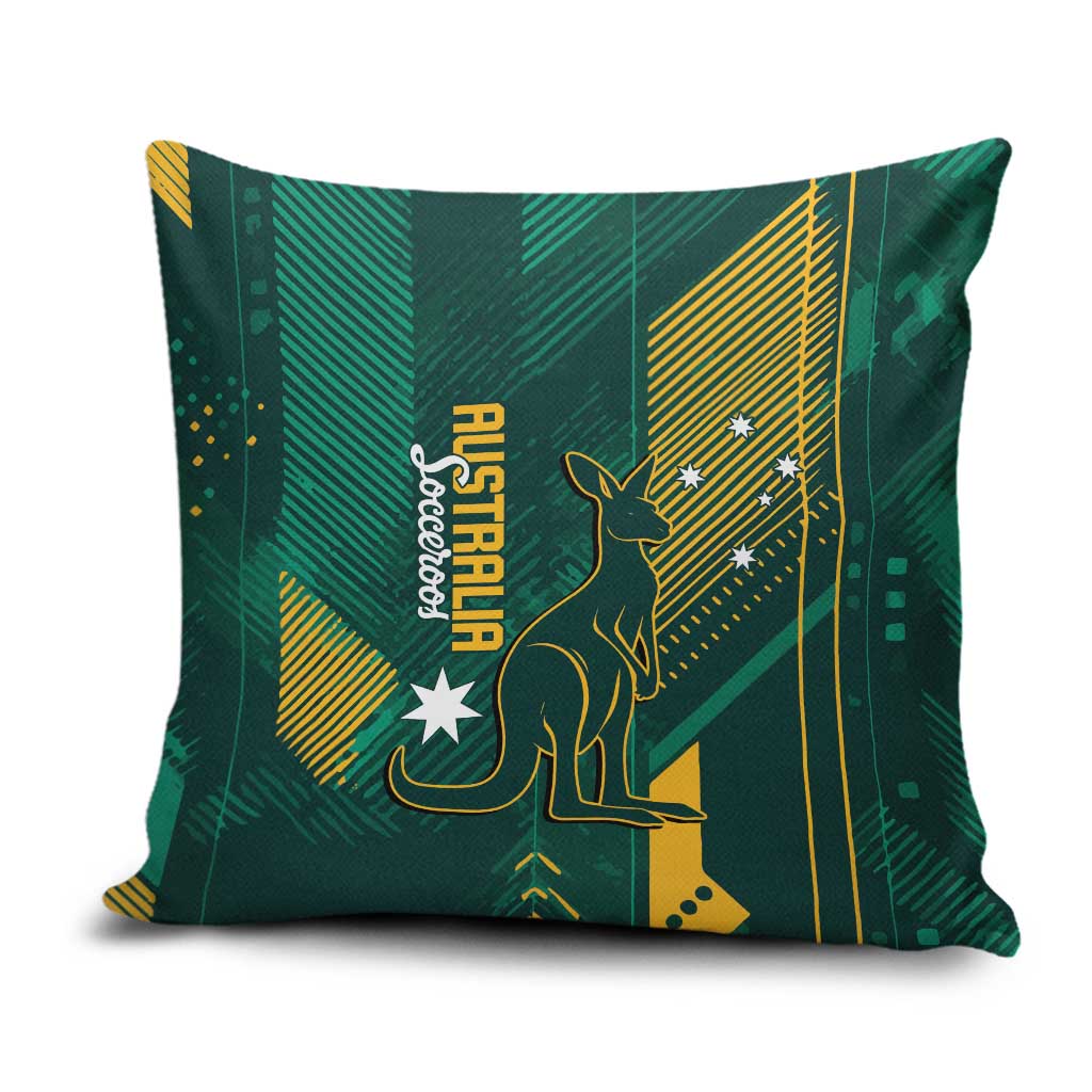 Australia Socceroos 2026 Custom Pillow Cover Go Aussie Kangaroo National Color