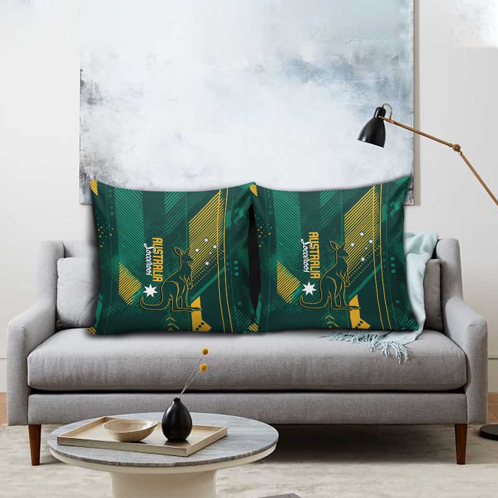Australia Socceroos 2026 Custom Pillow Cover Go Aussie Kangaroo National Color