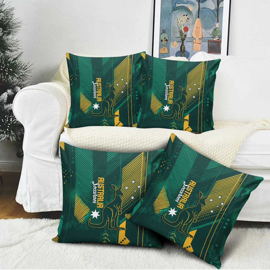 Australia Socceroos 2026 Custom Pillow Cover Go Aussie Kangaroo National Color