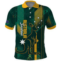 Australia Socceroos 2026 Custom Polo Shirt Go Aussie Kangaroo National Color