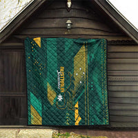 Australia Socceroos 2026 Custom Quilt Go Aussie Kangaroo National Color