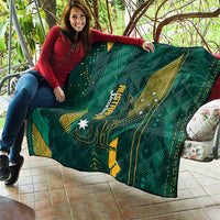 Australia Socceroos 2026 Custom Quilt Go Aussie Kangaroo National Color