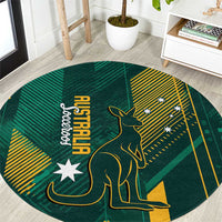 Australia Socceroos 2026 Custom Round Carpet Go Aussie Kangaroo National Color