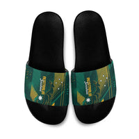 Australia Socceroos 2026 Custom Slide Sandals Go Aussie Kangaroo National Color