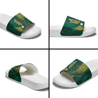 Australia Socceroos 2026 Custom Slide Sandals Go Aussie Kangaroo National Color