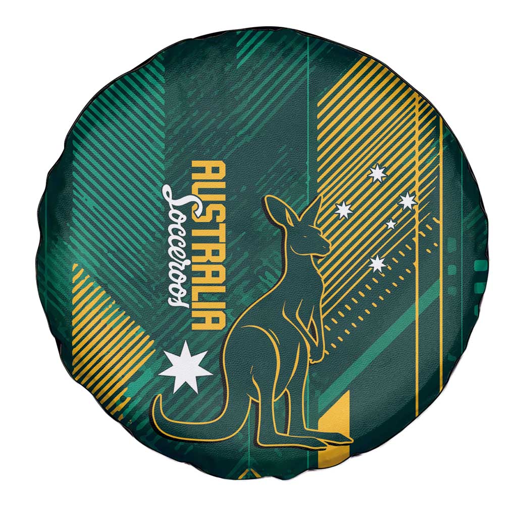 Australia Socceroos 2026 Custom Spare Tire Cover Go Aussie Kangaroo National Color