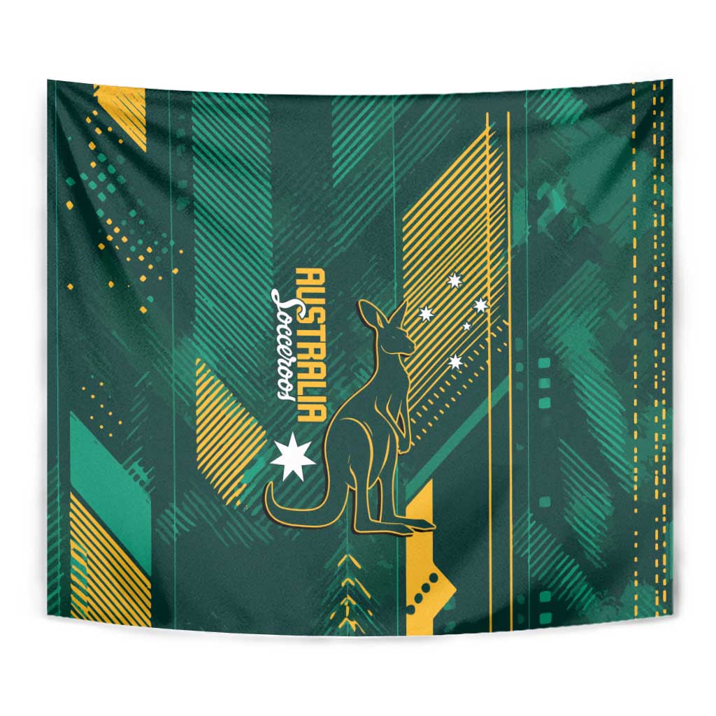 Australia Socceroos 2026 Custom Tapestry Go Aussie Kangaroo National Color