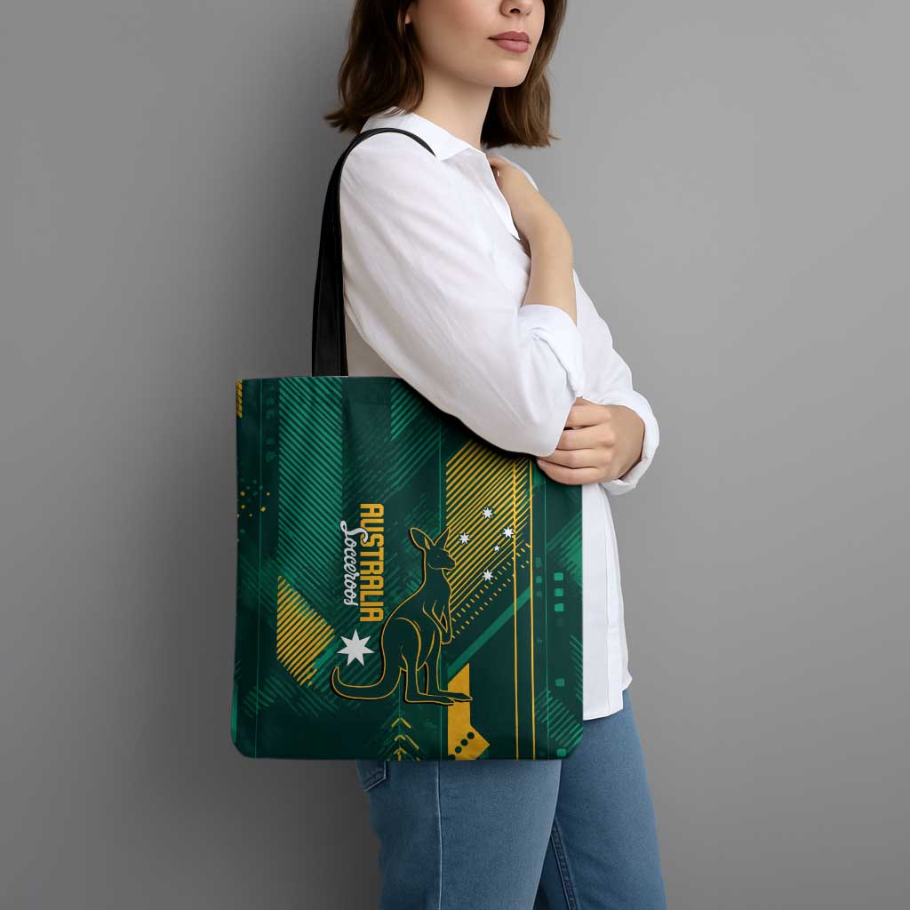 Australia Socceroos 2026 Custom Tote Bag Go Aussie Kangaroo National Color