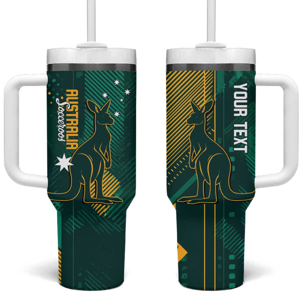 Australia Socceroos 2026 Custom Tumbler With Handle Go Aussie Kangaroo National Color