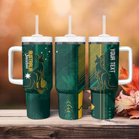 Australia Socceroos 2026 Custom Tumbler With Handle Go Aussie Kangaroo National Color