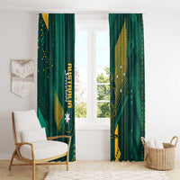 Australia Socceroos 2026 Custom Window Curtain Go Aussie Kangaroo National Color