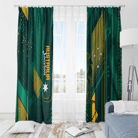 Australia Socceroos 2026 Custom Window Curtain Go Aussie Kangaroo National Color