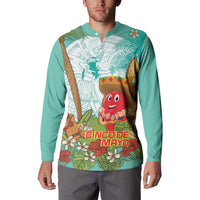 Hawaii Cinco de Mayo Button Sweatshirt Chili Pepper Hula Girl Tropical Vibes