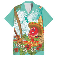 Hawaii Cinco de Mayo Family Matching Puletasi and Hawaiian Shirt Chili Pepper Hula Girl Tropical Vibes