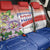 Paraguay 1811 Independence Day Back Car Seat Cover Grunge Flag Mix Passion Flowers