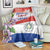 Paraguay 1811 Independence Day Blanket Grunge Flag Mix Passion Flowers