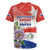 Paraguay 1811 Independence Day Rugby Jersey Grunge Flag Mix Passion Flowers