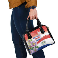 Paraguay 1811 Independence Day Shoulder Handbag Grunge Flag Mix Passion Flowers
