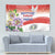 Paraguay 1811 Independence Day Tapestry Grunge Flag Mix Passion Flowers