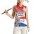 Paraguay 1811 Independence Day Women Sleeveless Polo Shirt Grunge Flag Mix Passion Flowers