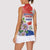 Paraguay 1811 Independence Day Women Sleeveless Polo Shirt Grunge Flag Mix Passion Flowers