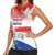Paraguay 1811 Independence Day Women Sleeveless Polo Shirt Grunge Flag Mix Passion Flowers