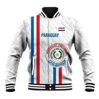 Custom Paraguay Football Baseball Jacket Vamos Albirroja