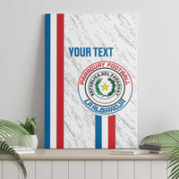 Custom Paraguay Football Canvas Wall Art Vamos Albirroja