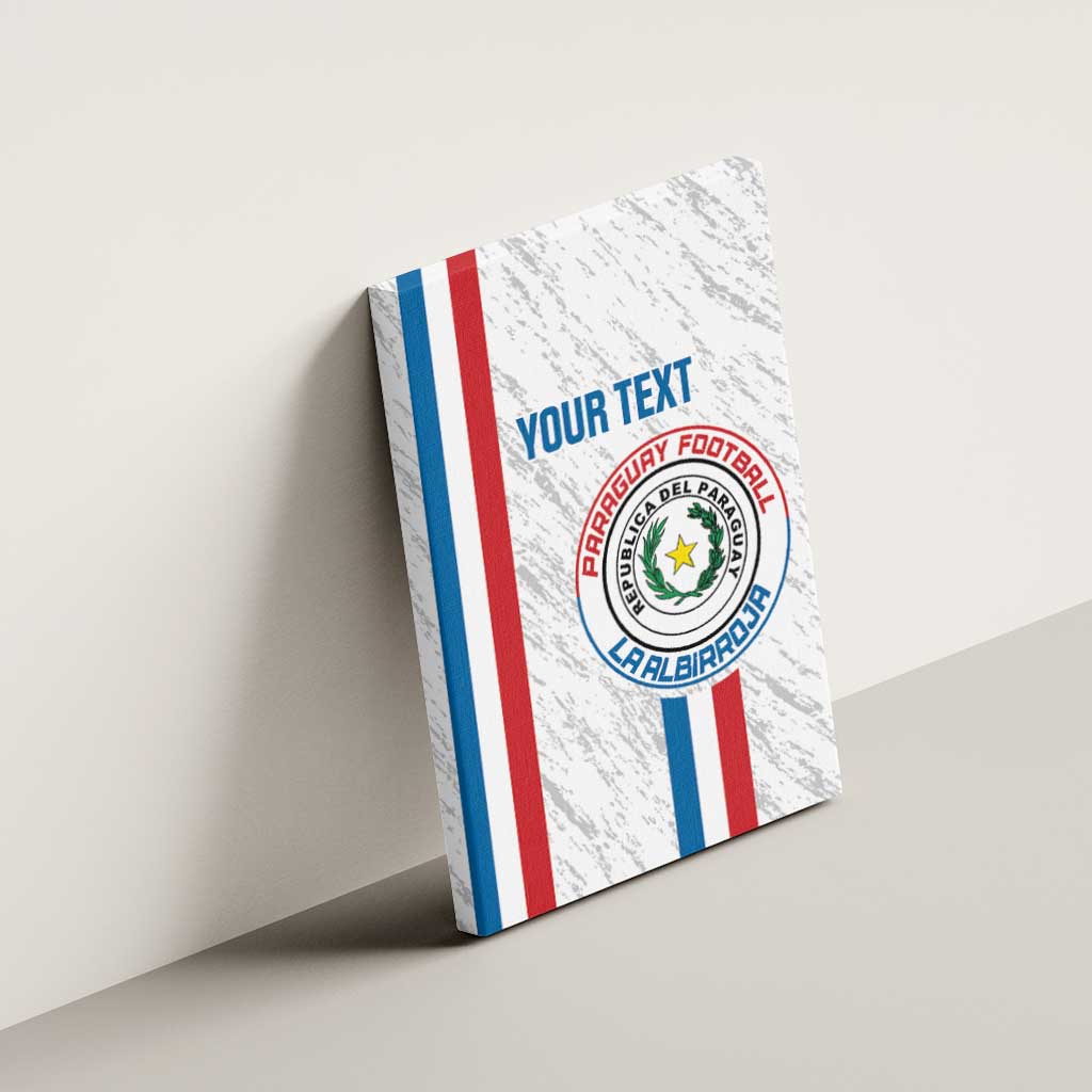 Custom Paraguay Football Canvas Wall Art Vamos Albirroja