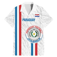 Custom Paraguay Football Family Matching Mermaid Dress and Hawaiian Shirt Vamos Albirroja