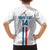 Custom Paraguay Football Family Matching Off Shoulder Maxi Dress and Hawaiian Shirt Vamos Albirroja