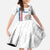Custom Paraguay Football Family Matching Off Shoulder Maxi Dress and Hawaiian Shirt Vamos Albirroja